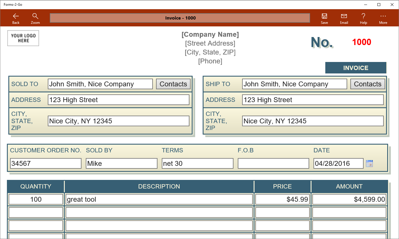 Get Forms 2 Go Microsoft Store