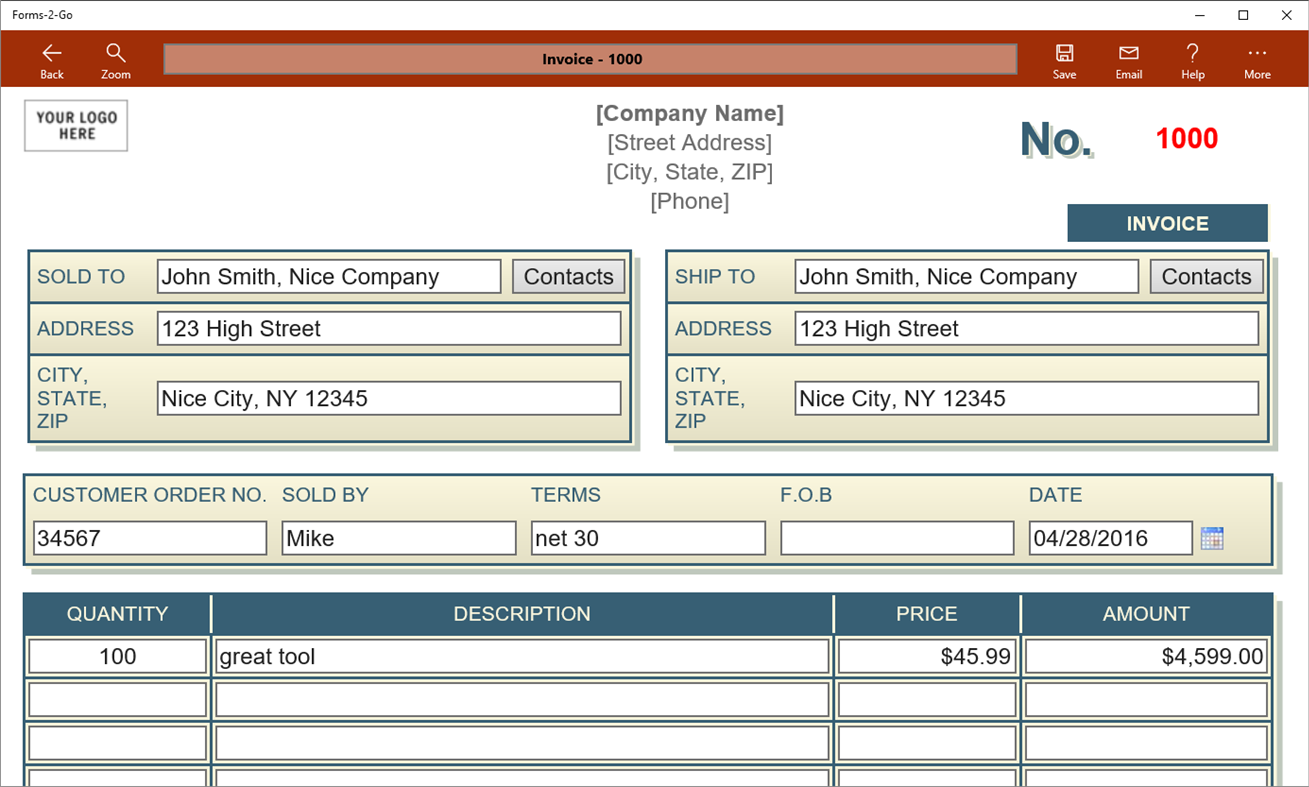 #3. Forms-2-Go (Windows) بواسطة: MaximumSoft Corp.