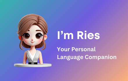 Ries - Learn language naturally in a native environment small promo image