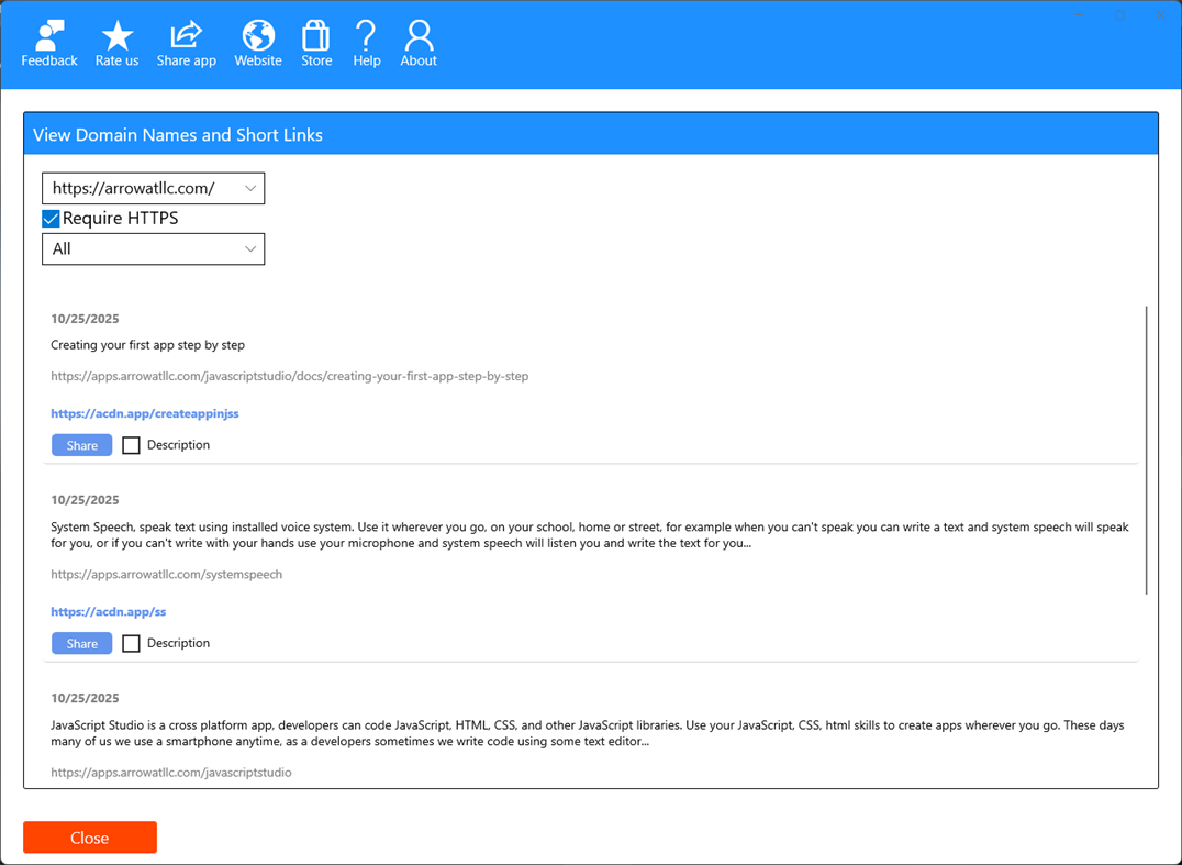 #7. Short Link Creator (Windows) Göre: Melvin Dev