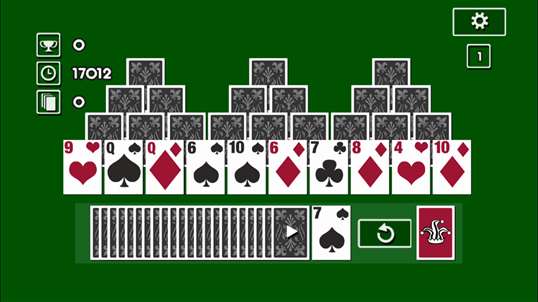TriPeaks Solitaire Poker Card screenshot 1