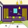 House Interior Color By Number: Home Coloring Book