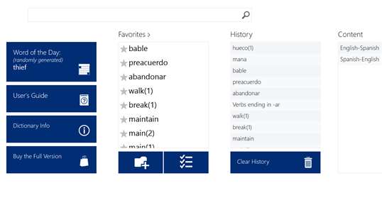 Concise Oxford Spanish Dictionary screenshot 5