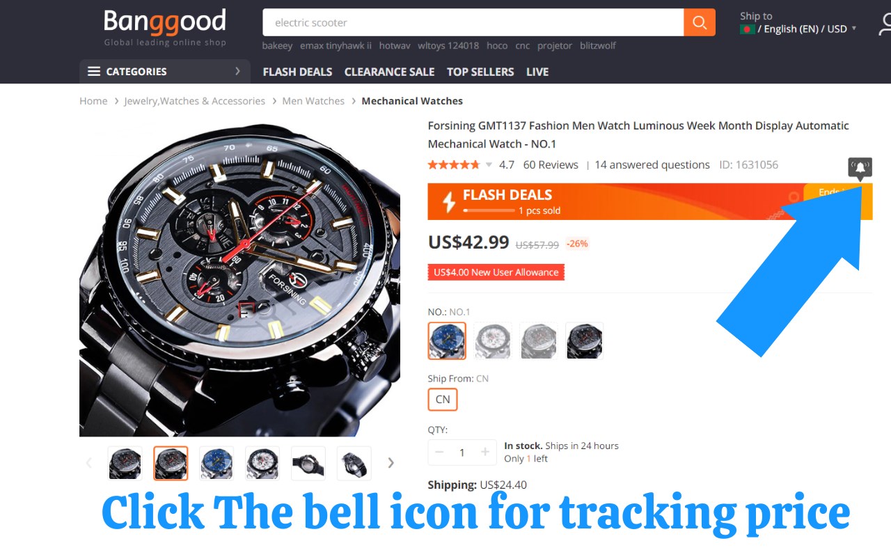 Banggood Price Tracker