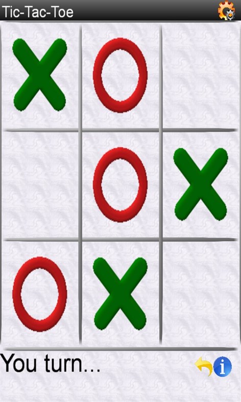 #1. Tic-Tac-Toe (Free) (Windows) Ved: GASP Mobile Games Inc