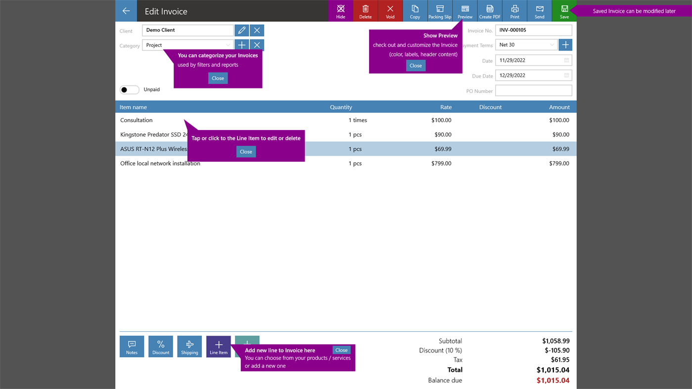 #3. SBX Invoice (Windows) Przez: SBX Studio