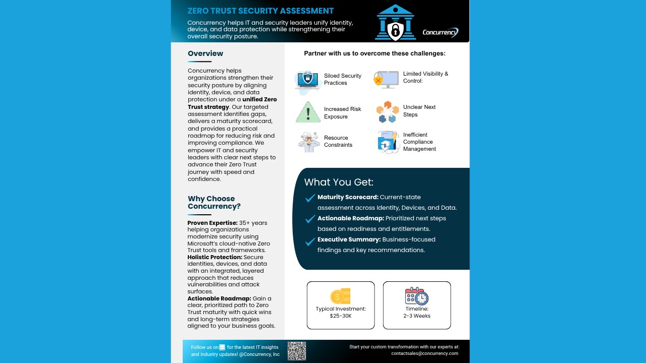 Snapshot 1 of Zero Trust Security Assessment