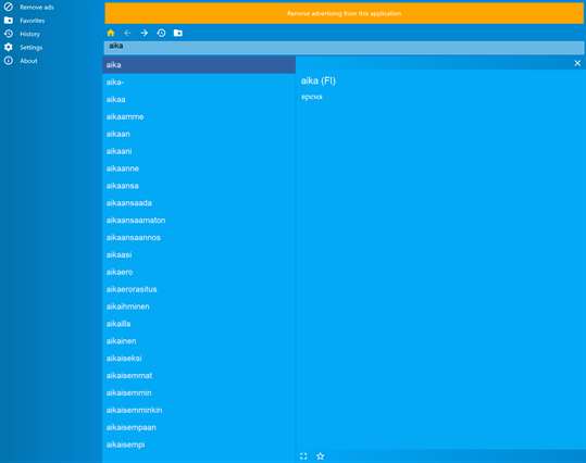 Русско-Финский словарь screenshot 1