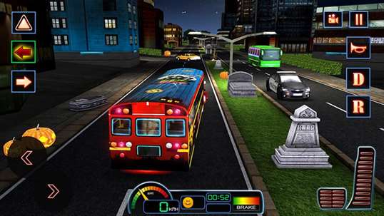 Halloween Party Bus Driver 3D screenshot 1