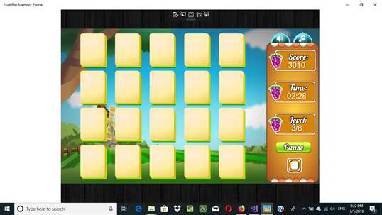 Fruit Flip Memory Puzzle screenshot 5