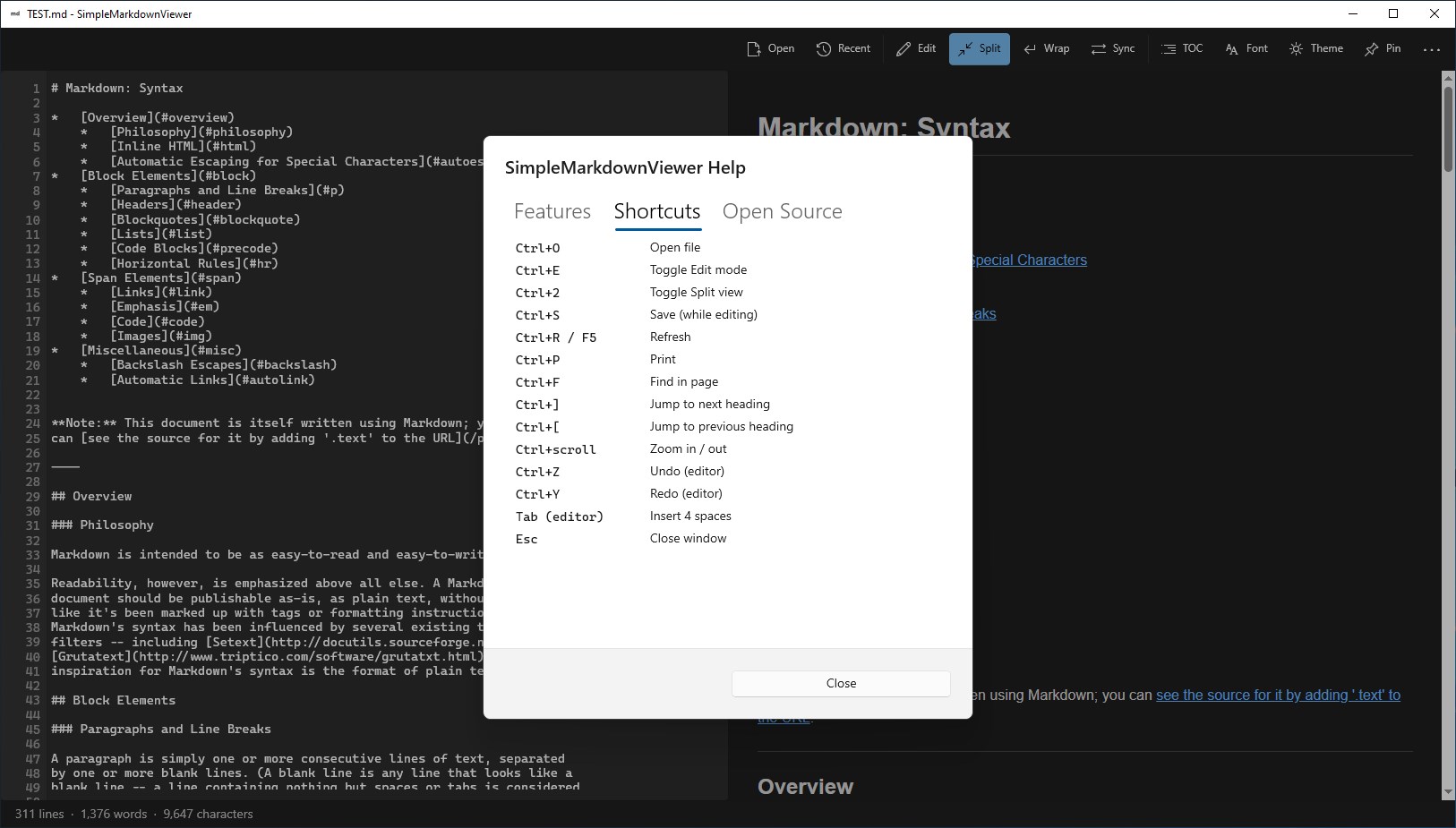 Simple Markdown Viewer screenshot 3