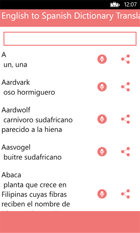English to Spanish Dictionary Translator Offline Screenshots 2