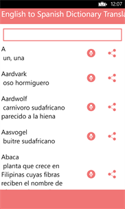 English to Spanish Dictionary Translator Offline screenshot 2