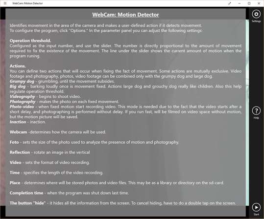 WebCam: Motion Detector screenshot 2