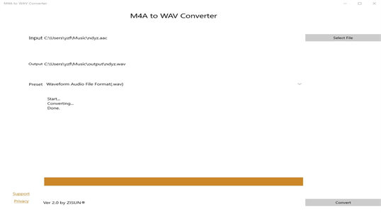 M4A to WAV Converter screenshot 2