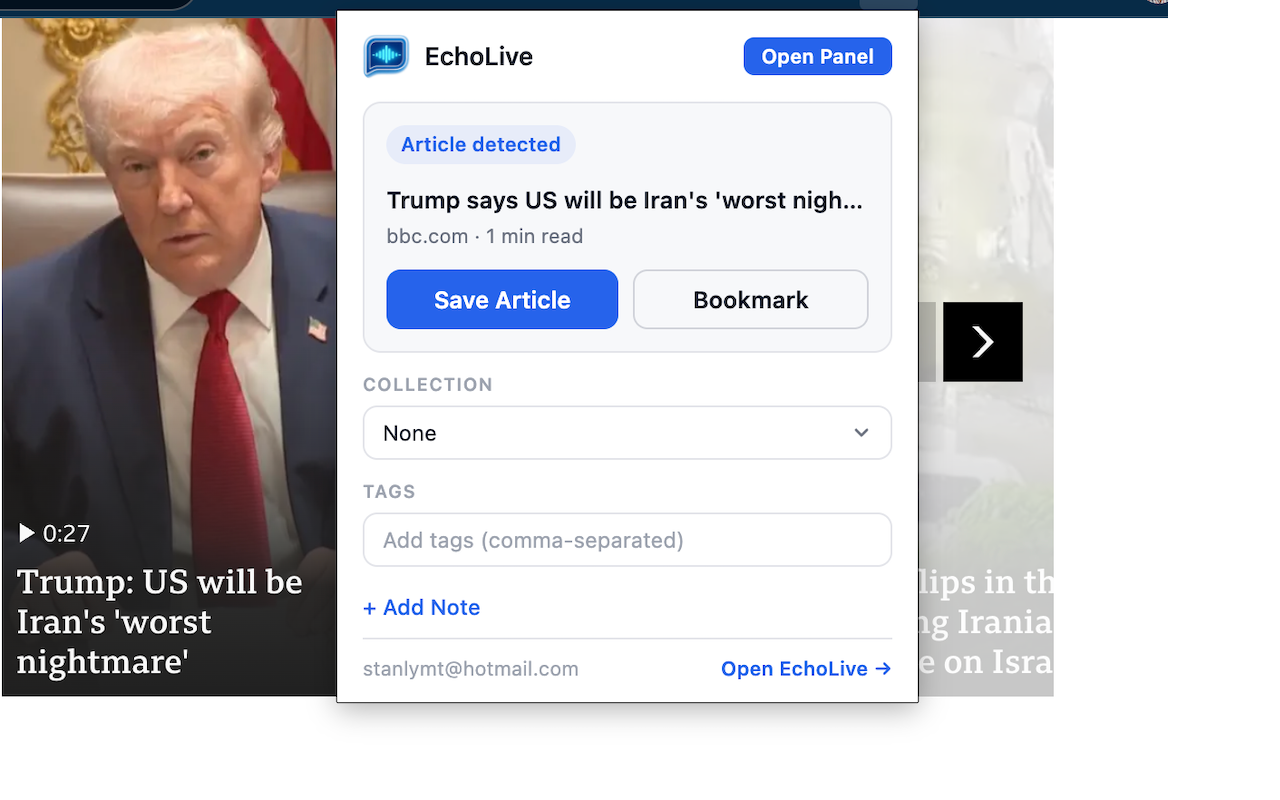 EchoLive: Read, Listen, Create
