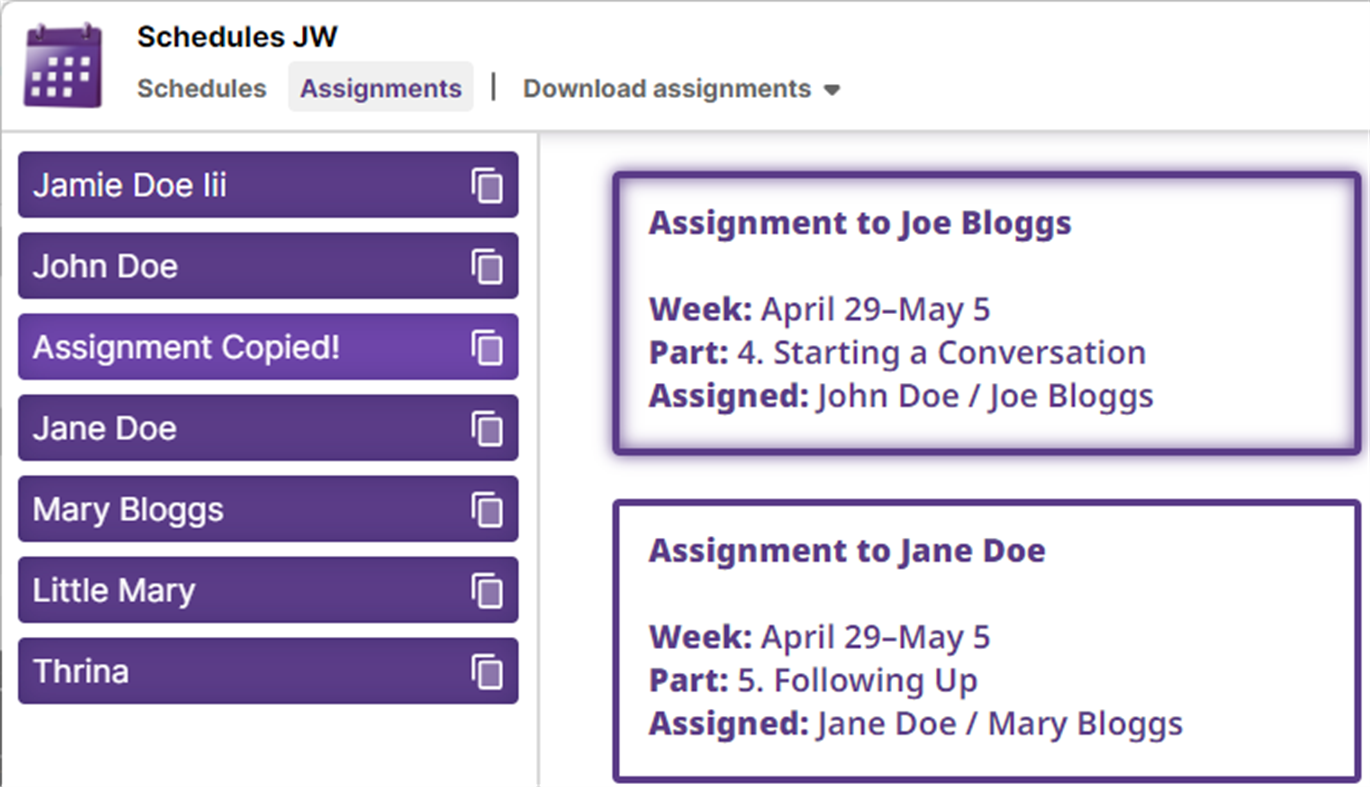 #7. Schedules JW (Windows) 作者: From Brother to Brother