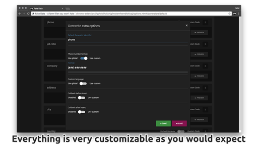 Fake Data - Advanced Form Filler for Random Data