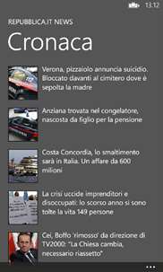 Repubblica.it News screenshot 4