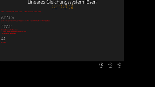 Lineare Gleichungen screenshot 6