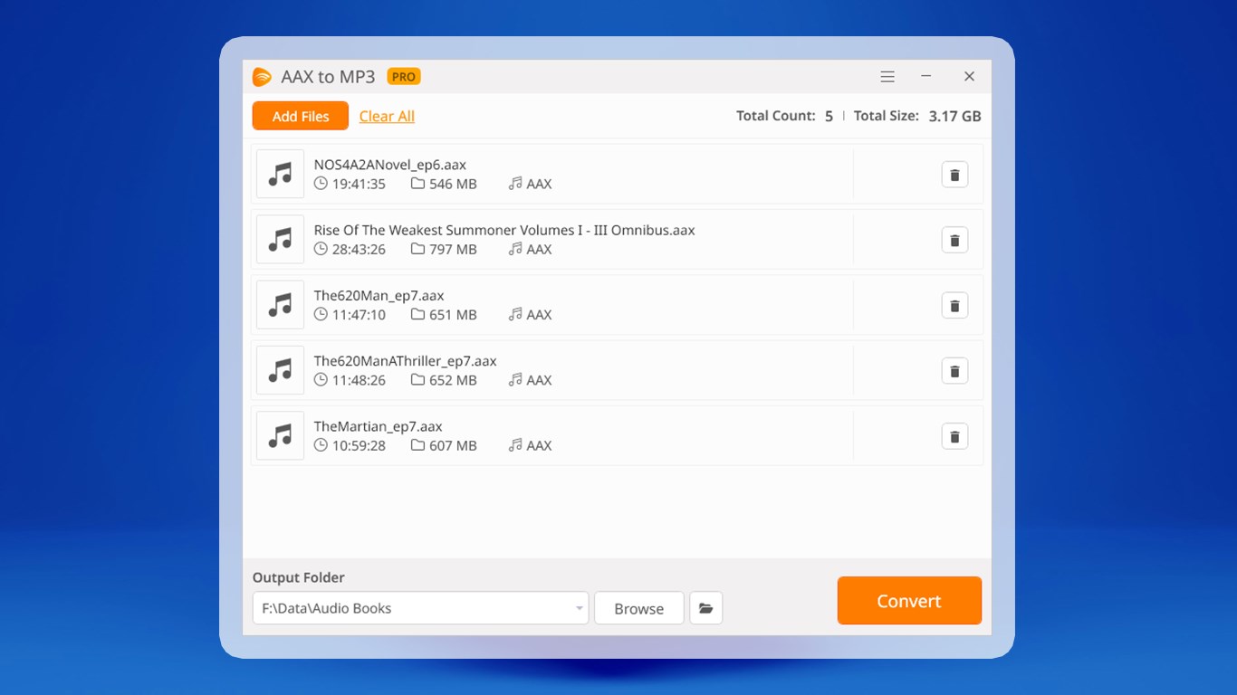 AAX to MP3+ screenshot