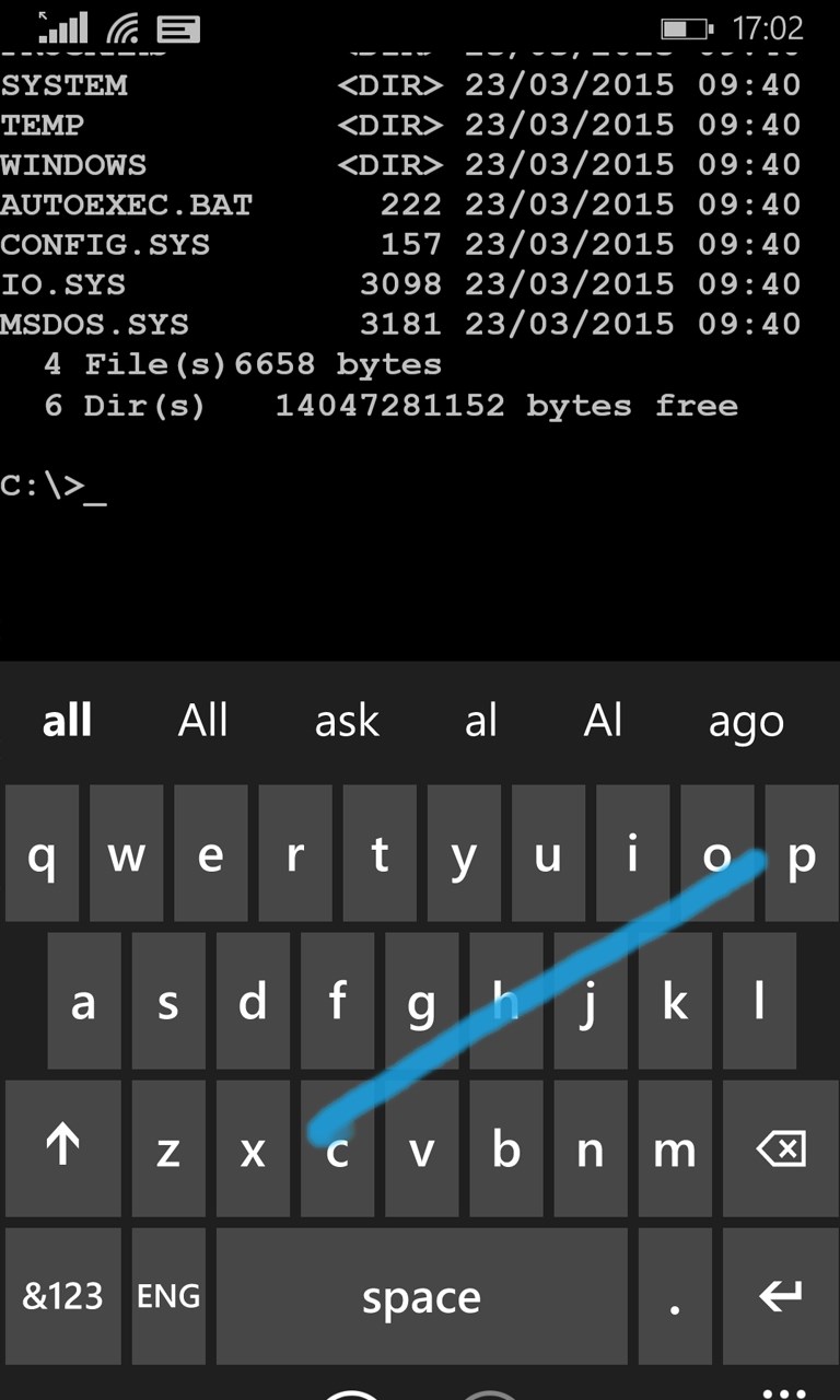 MS-dos mobile. Браузеры для MS dos. Android Launcher like MS-dos. Temp dir