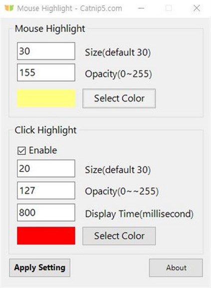 Mouse pointer highlight_2