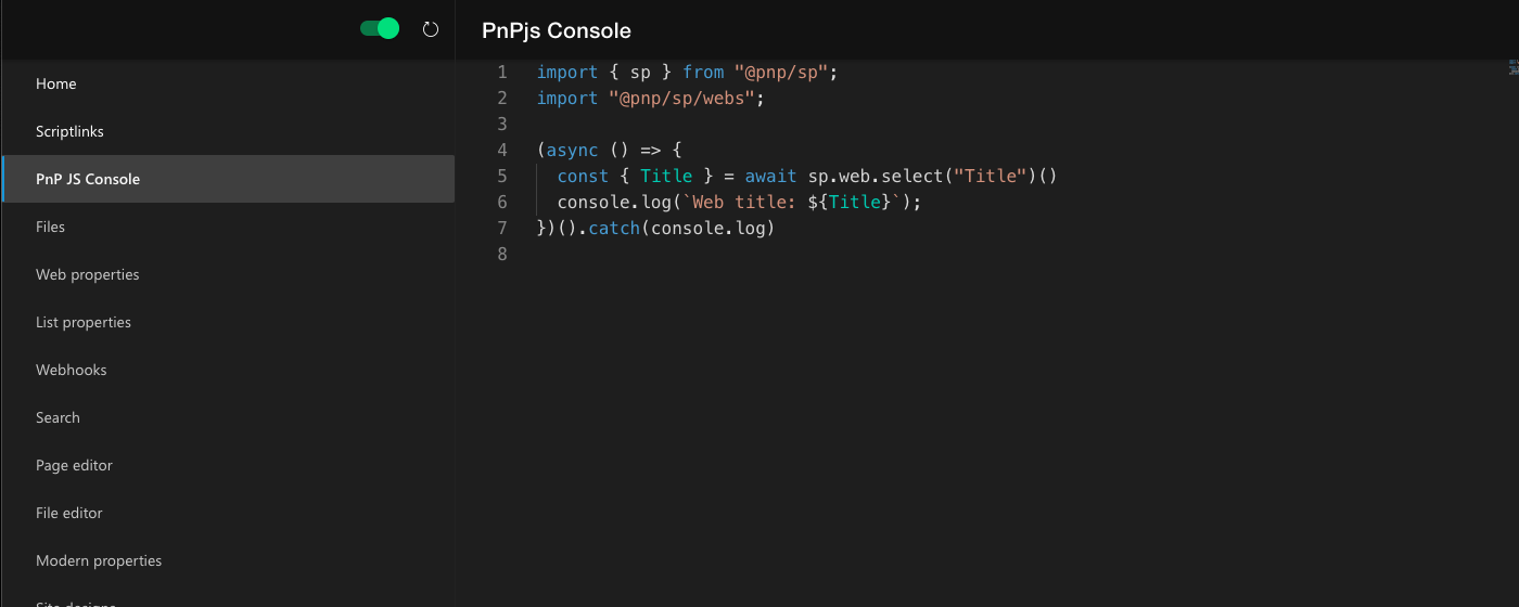 SP Editor: SharePoint JS/CSS & Webhook Manager