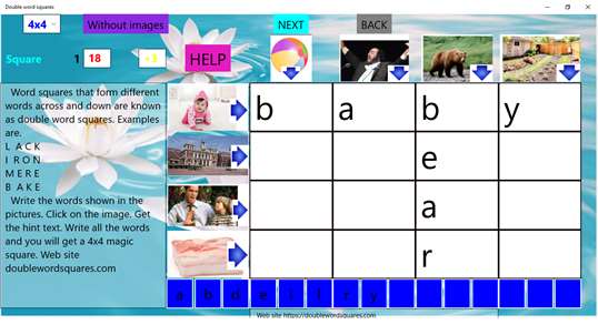 Double word squares screenshot 1