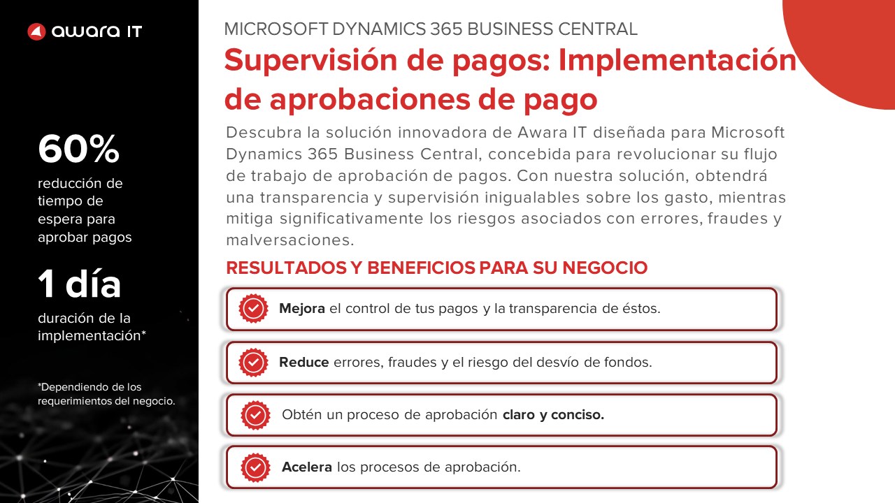 Snapshot 2 of Aplicación de Aprobación de Pagos para Dynamics 365 Business Central