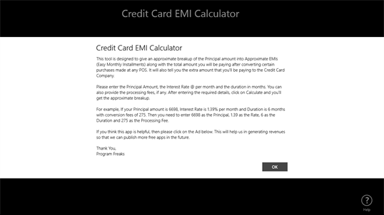 Credit Card EMI Calculator screenshot 5
