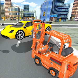 Real Car Traffic Forklift Simulator