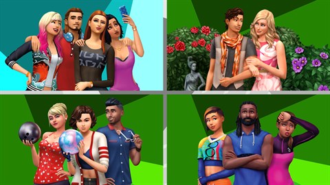 The Sims™ 4 Back to School Bundle – Get Together、Romantic Garden Stuff、Bowling Night Stuff、Fitness Stuff