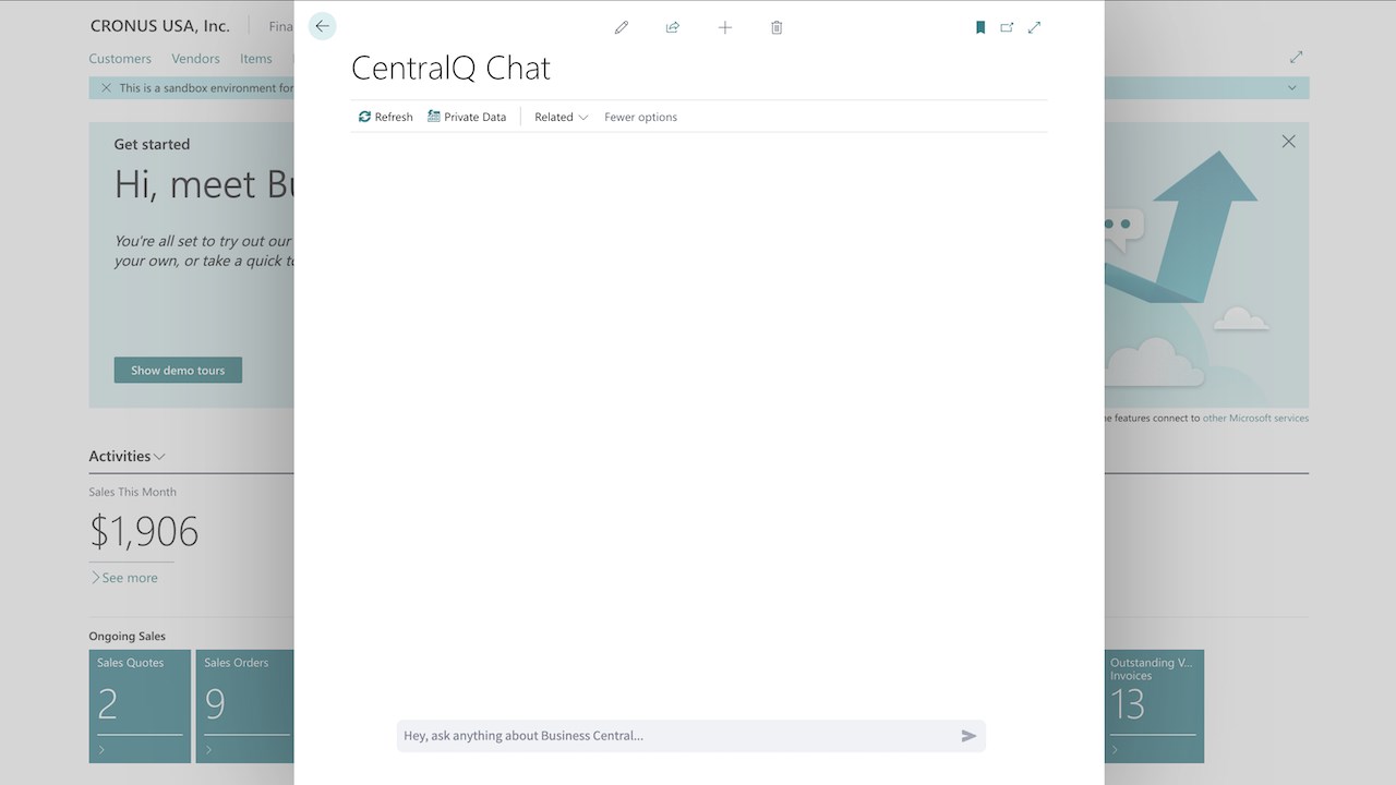 Snapshot 5 of CentralQ Chat