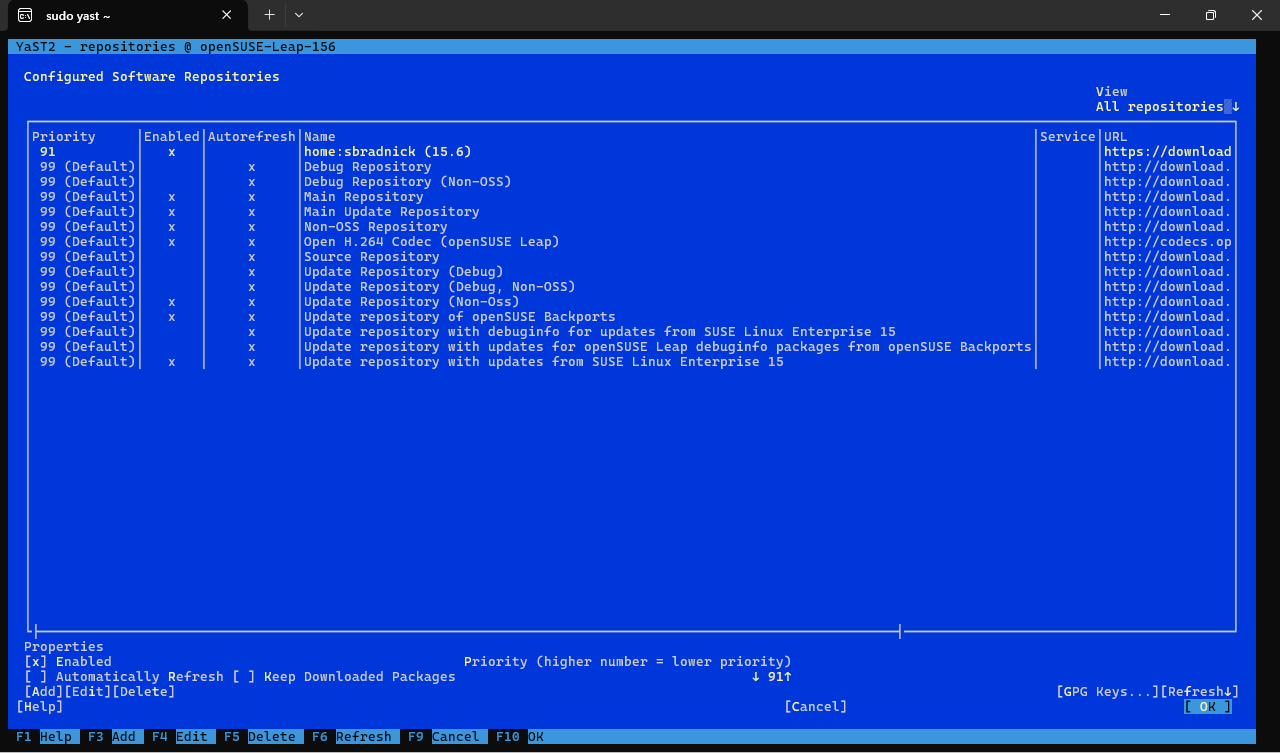 openSUSE Leap 15.6 - Windows に無料でダウンロードしてインストール