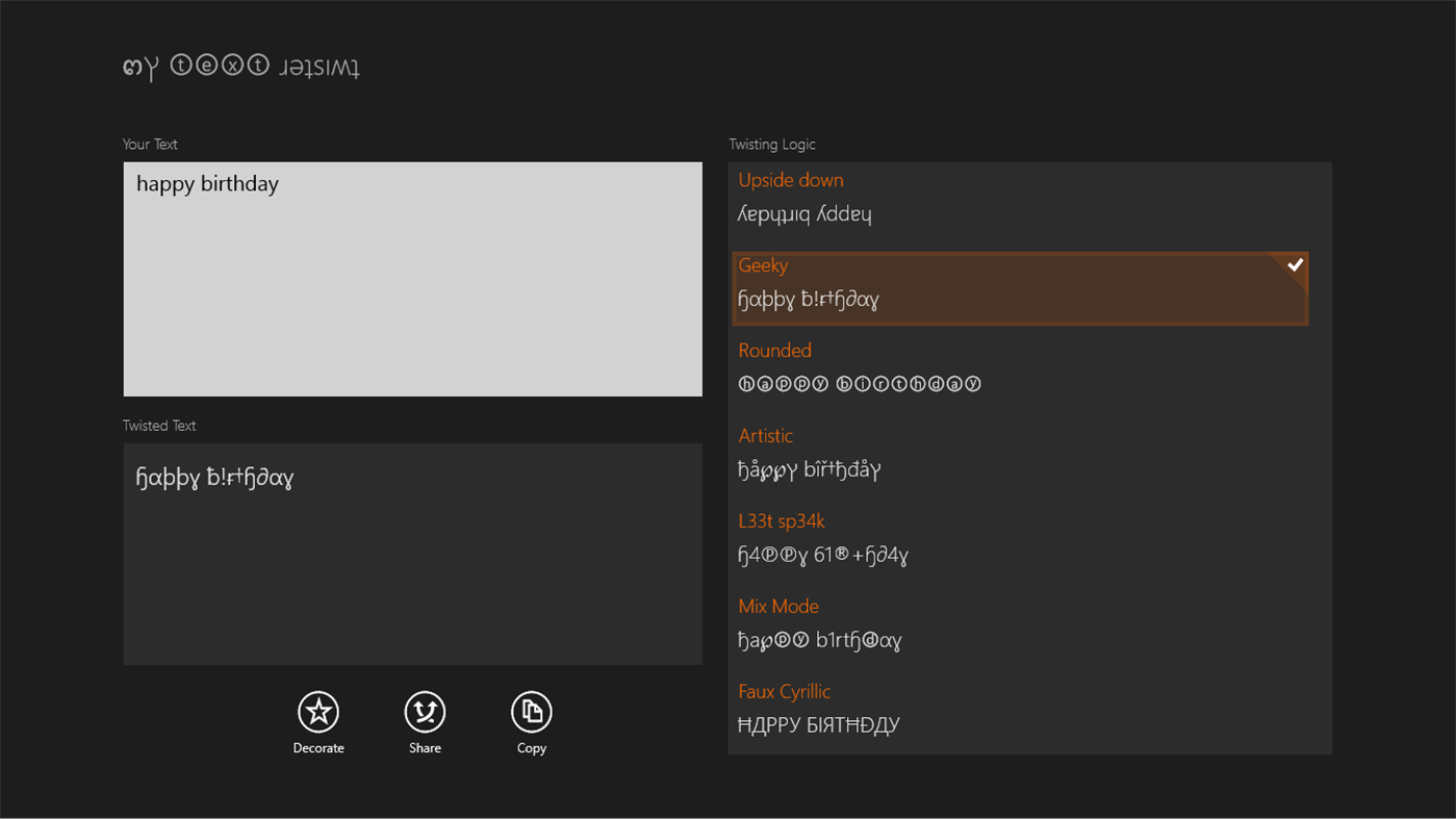 #1. MyTextTwister (Windows) 由: KunRuch Creations