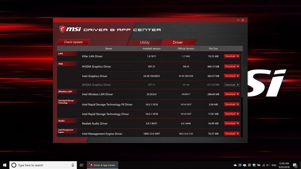 MSI Driver & App Center_2