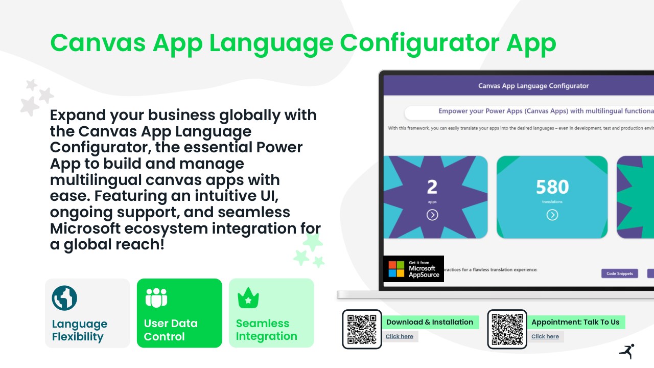 Snapshot 1 of Canvas Apps Mehrsprachigkeits-Konfigurator App