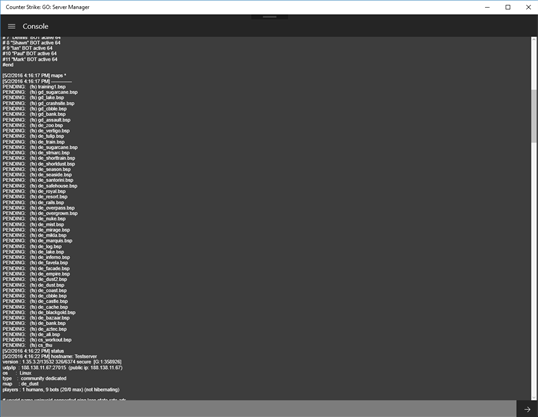 Counter Strike: GO: Server Manager screenshot 4