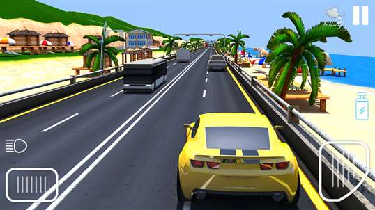 Traffic Racing Game On Beach screenshot 3