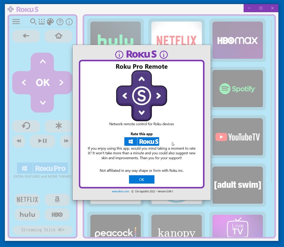 #4. Roku Simple Remote (Windows) Door: Cheero