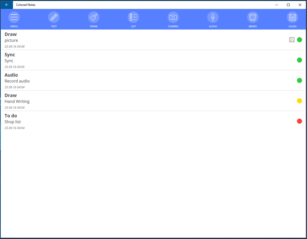 #1. Colored Note (Windows) Av: Artem Kunets