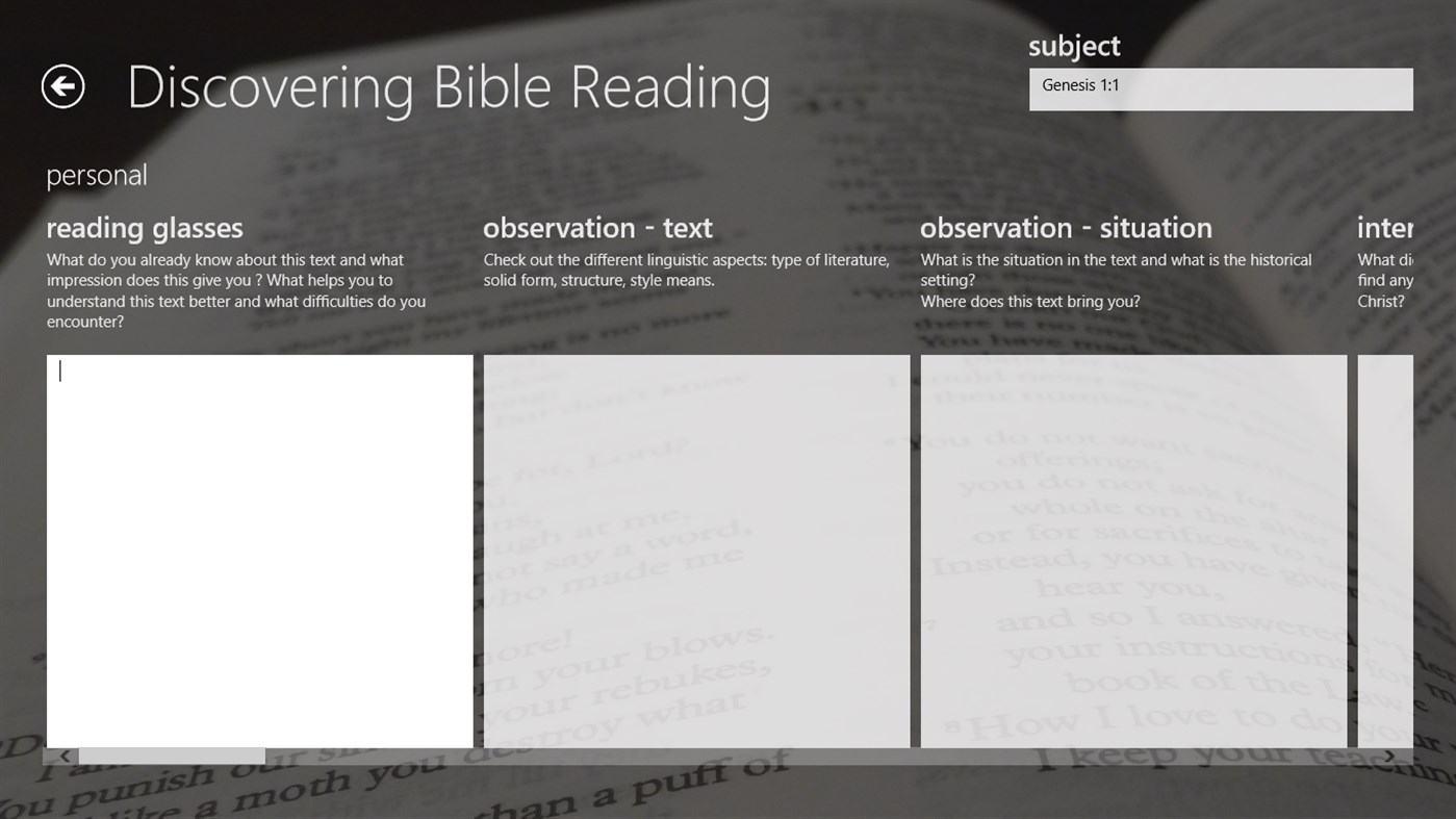 #2. Discovering Bible Reading (Windows) By: EightFourTwo