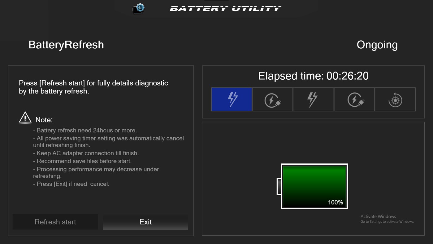 #1. Battery Pack Utility (Windows) By: CLEVO CO.