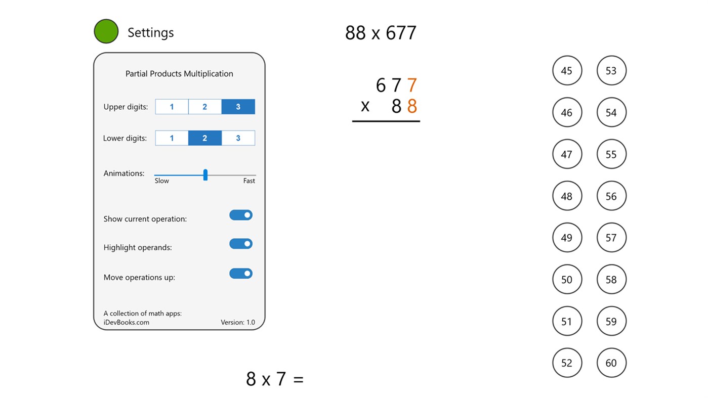 #3. Partial Products Multiplication (Windows) By: iDevBooks