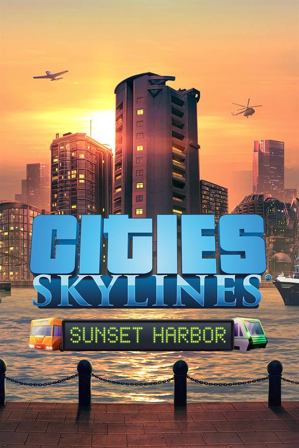 Cities: Skylines - Sunset Harbor (Win 10) Xbox Series X|S and Xbox One cover art