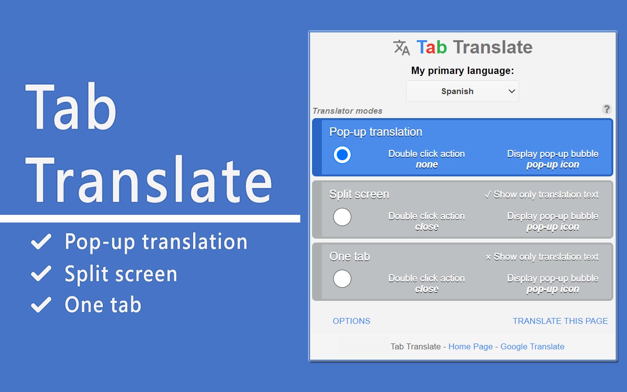 Tab Translate