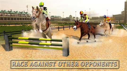Horse Racing Simulator 3D - Derby Jockey Riding screenshot 1