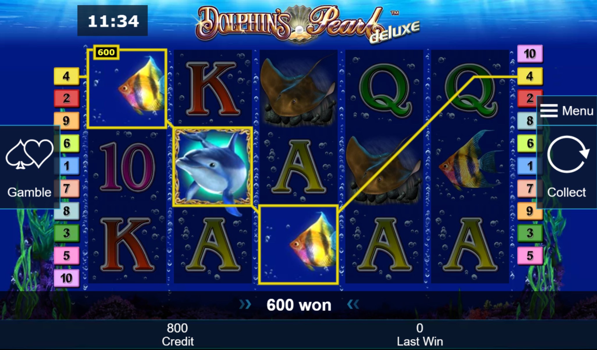 Screenshot 2 Dolphin's Pearl Deluxe Free Casino Slot Machine windows