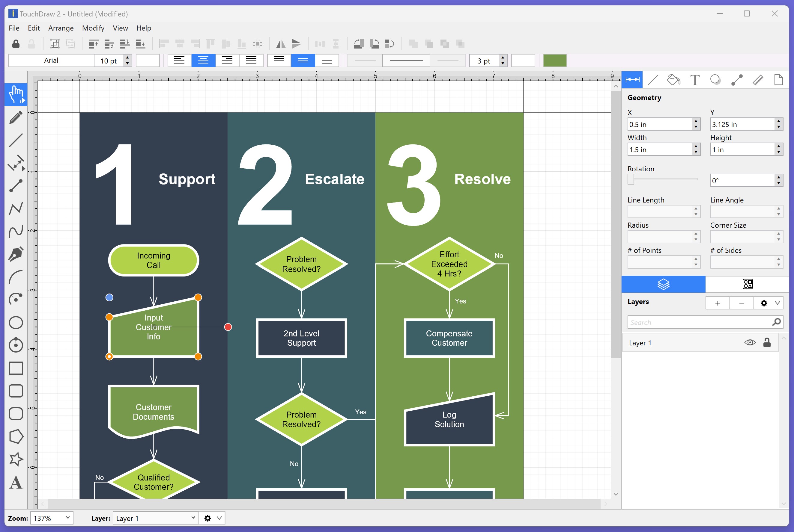 TouchDraw v2.4.25 矢量绘图领域软件